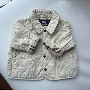 Baby kid Vest jacket 9/12 months lightly fleeced Burberry beige boys or girls